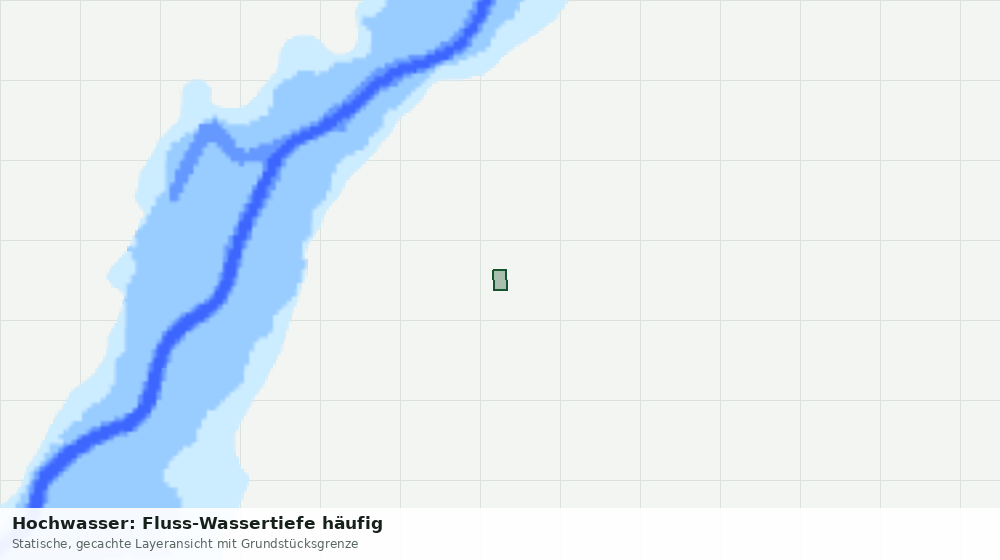 Statische Kartenansicht: Hochwasser: Fluss-Wassertiefe häufig