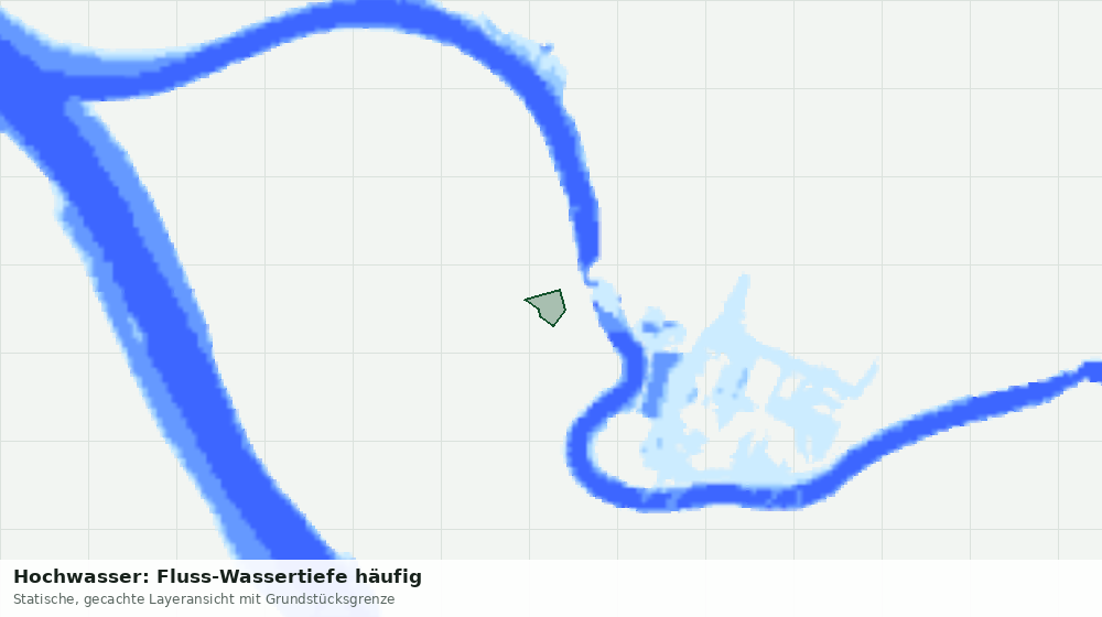 Statische Kartenansicht: Hochwasser: Fluss-Wassertiefe häufig
