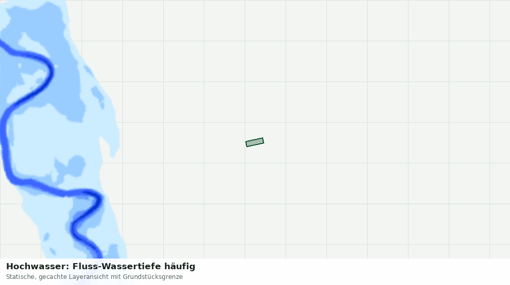 Statische Kartenansicht: Hochwasser: Fluss-Wassertiefe häufig
