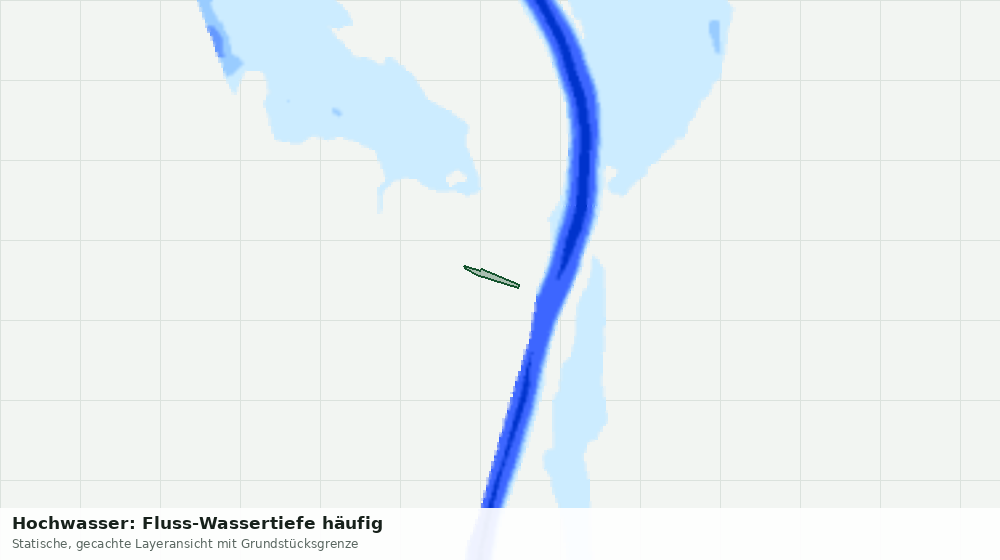 Statische Kartenansicht: Hochwasser: Fluss-Wassertiefe häufig