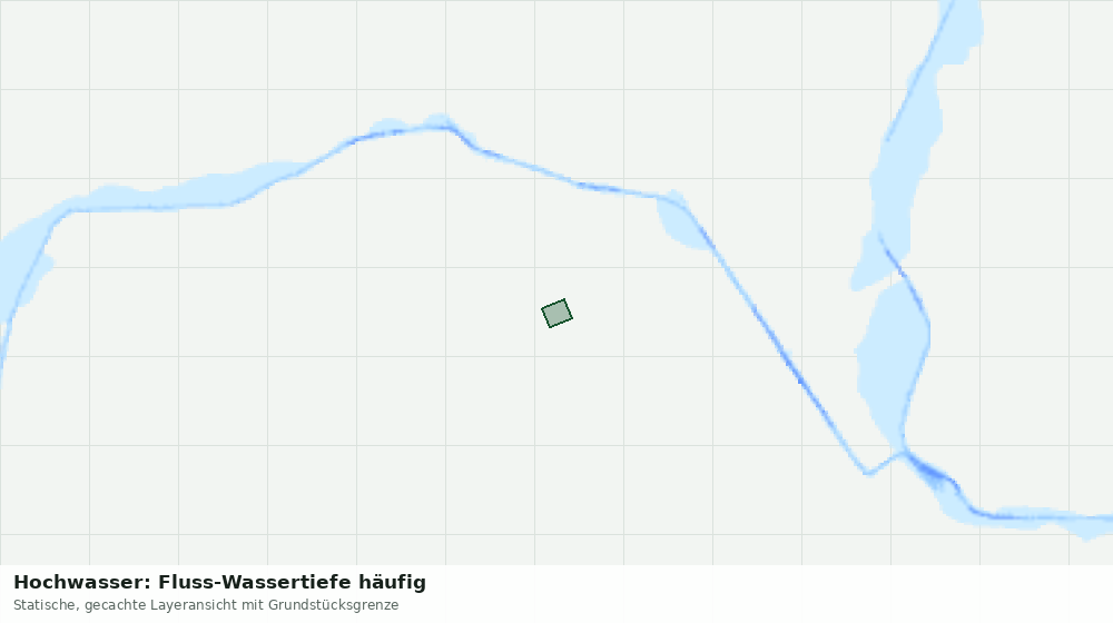 Statische Kartenansicht: Hochwasser: Fluss-Wassertiefe häufig