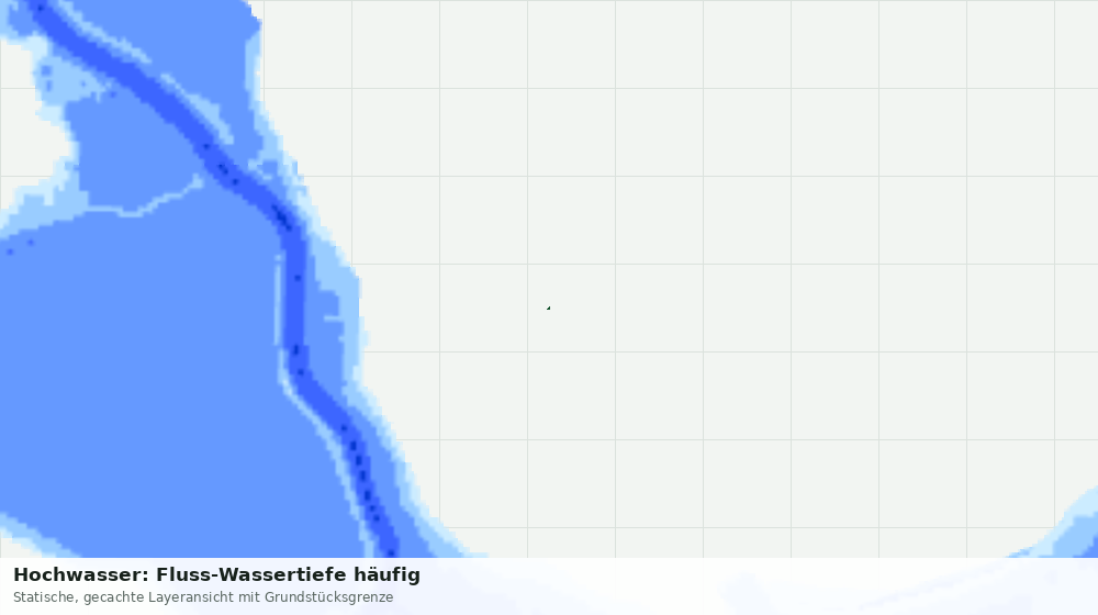 Statische Kartenansicht: Hochwasser: Fluss-Wassertiefe häufig