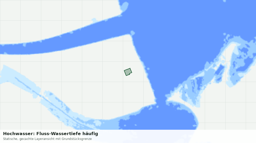 Statische Kartenansicht: Hochwasser: Fluss-Wassertiefe häufig