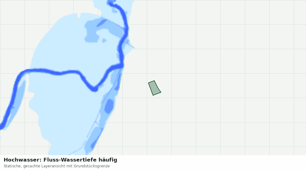 Statische Kartenansicht: Hochwasser: Fluss-Wassertiefe häufig