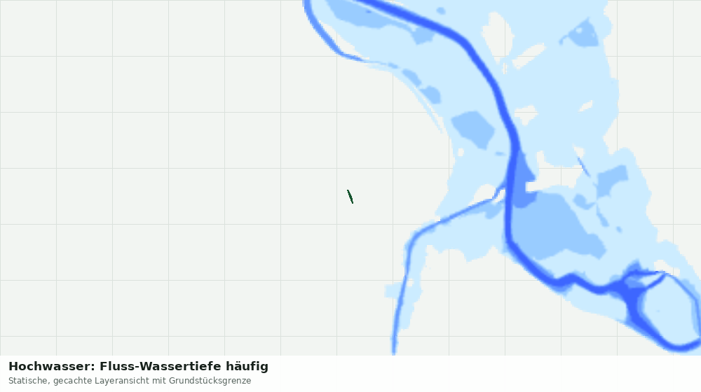Statische Kartenansicht: Hochwasser: Fluss-Wassertiefe häufig