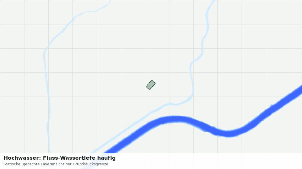 Statische Kartenansicht: Hochwasser: Fluss-Wassertiefe häufig