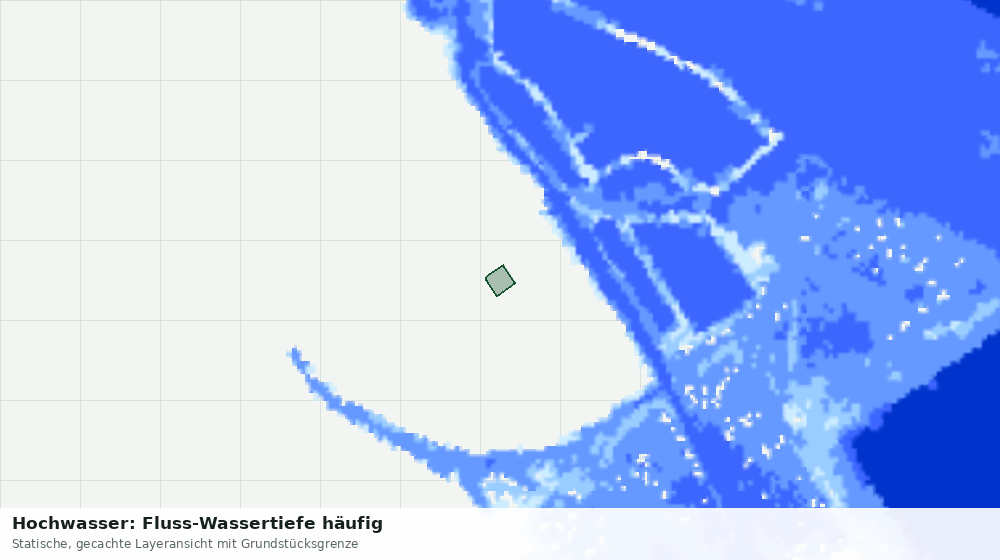 Statische Kartenansicht: Hochwasser: Fluss-Wassertiefe häufig