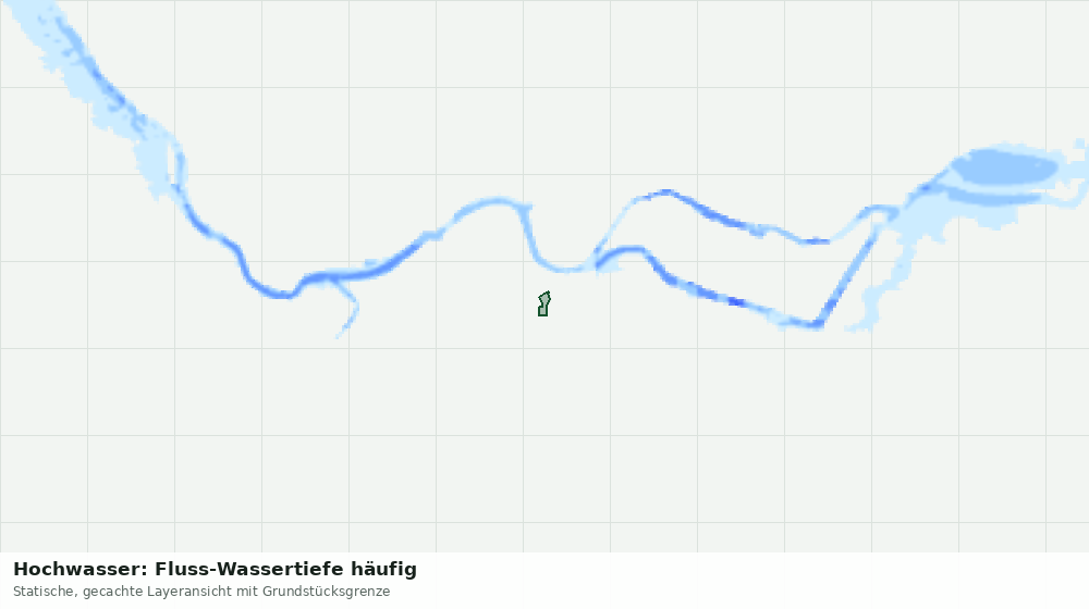 Statische Kartenansicht: Hochwasser: Fluss-Wassertiefe häufig