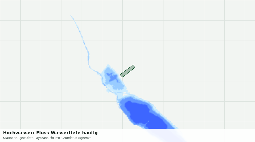 Statische Kartenansicht: Hochwasser: Fluss-Wassertiefe häufig