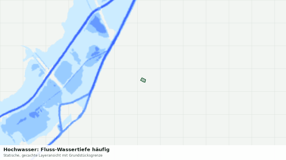 Statische Kartenansicht: Hochwasser: Fluss-Wassertiefe häufig