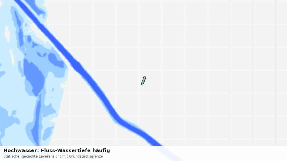 Statische Kartenansicht: Hochwasser: Fluss-Wassertiefe häufig