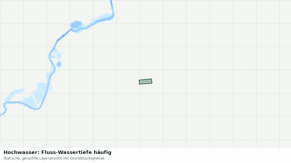 Statische Kartenansicht: Hochwasser: Fluss-Wassertiefe häufig