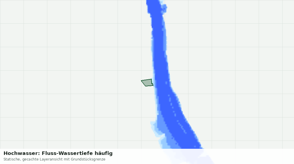 Statische Kartenansicht: Hochwasser: Fluss-Wassertiefe häufig