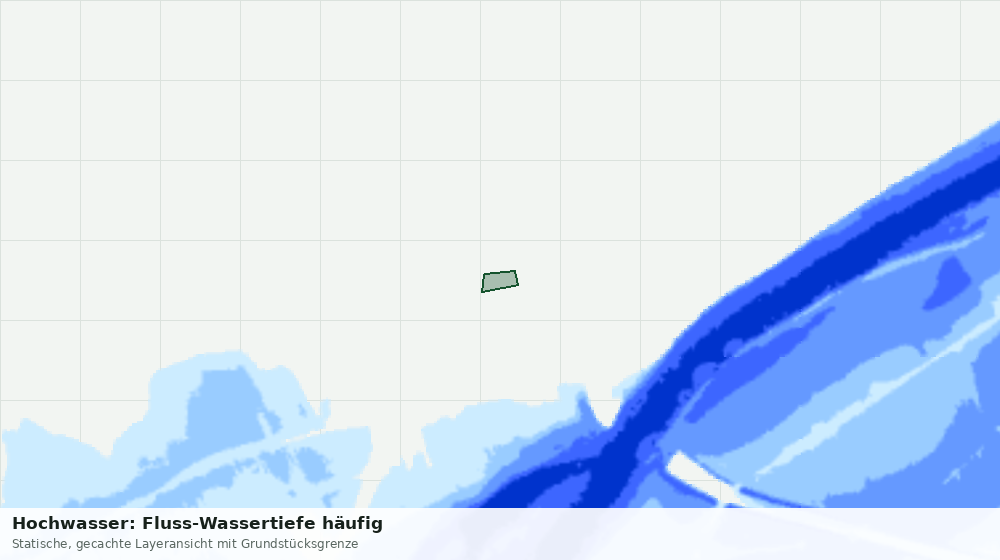 Statische Kartenansicht: Hochwasser: Fluss-Wassertiefe häufig
