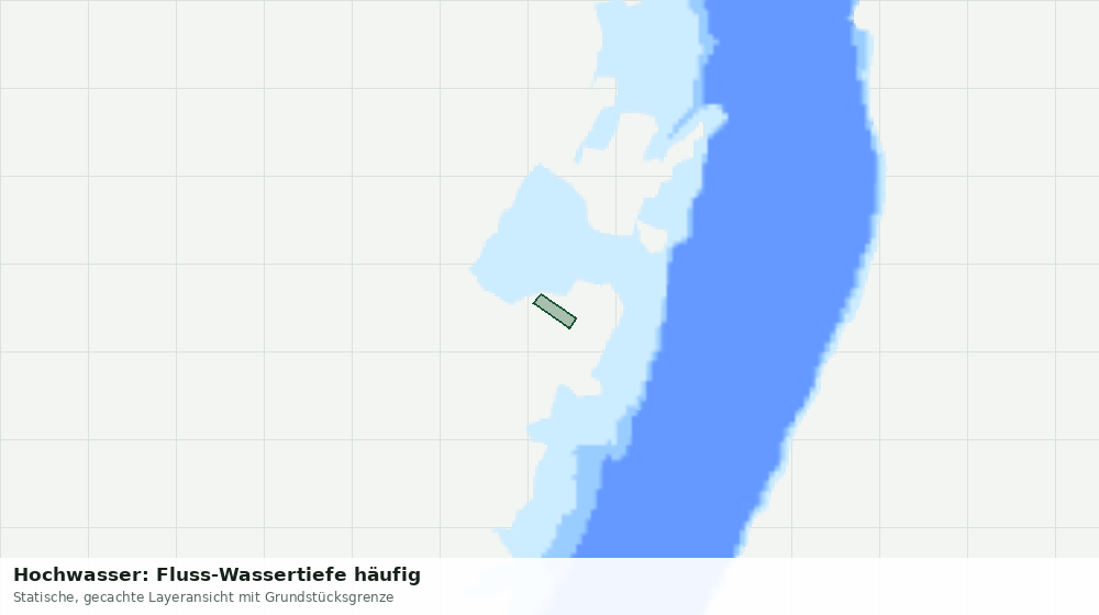 Statische Kartenansicht: Hochwasser: Fluss-Wassertiefe häufig