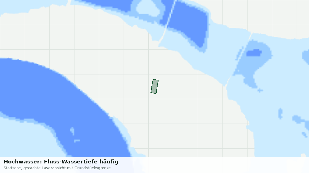 Statische Kartenansicht: Hochwasser: Fluss-Wassertiefe häufig
