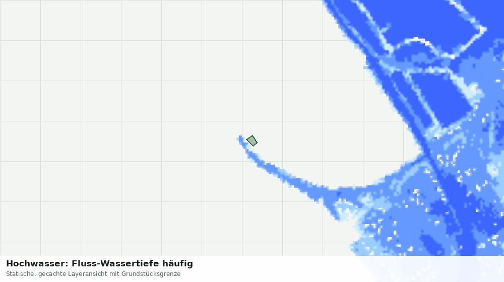 Statische Kartenansicht: Hochwasser: Fluss-Wassertiefe häufig