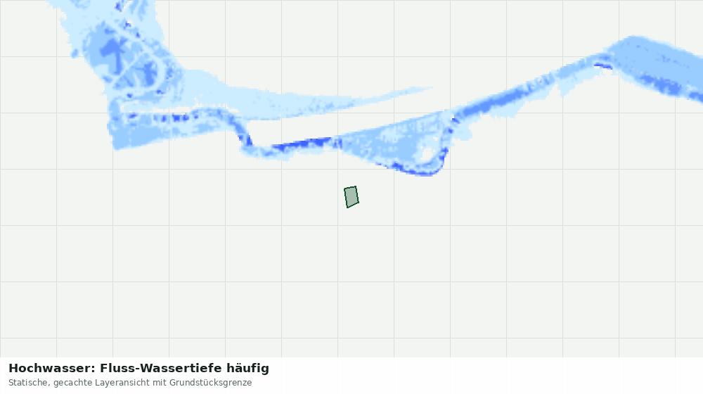 Statische Kartenansicht: Hochwasser: Fluss-Wassertiefe häufig