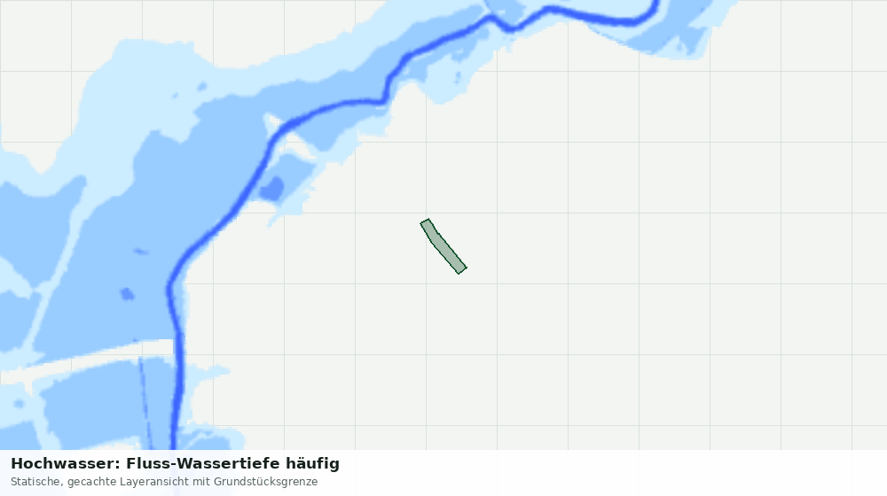 Statische Kartenansicht: Hochwasser: Fluss-Wassertiefe häufig