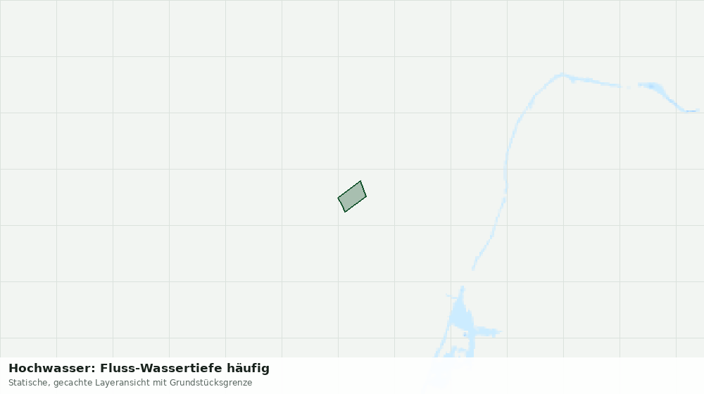 Statische Kartenansicht: Hochwasser: Fluss-Wassertiefe häufig