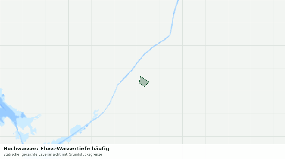 Statische Kartenansicht: Hochwasser: Fluss-Wassertiefe häufig
