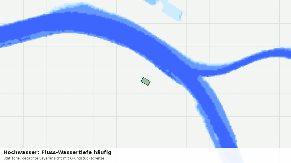 Statische Kartenansicht: Hochwasser: Fluss-Wassertiefe häufig