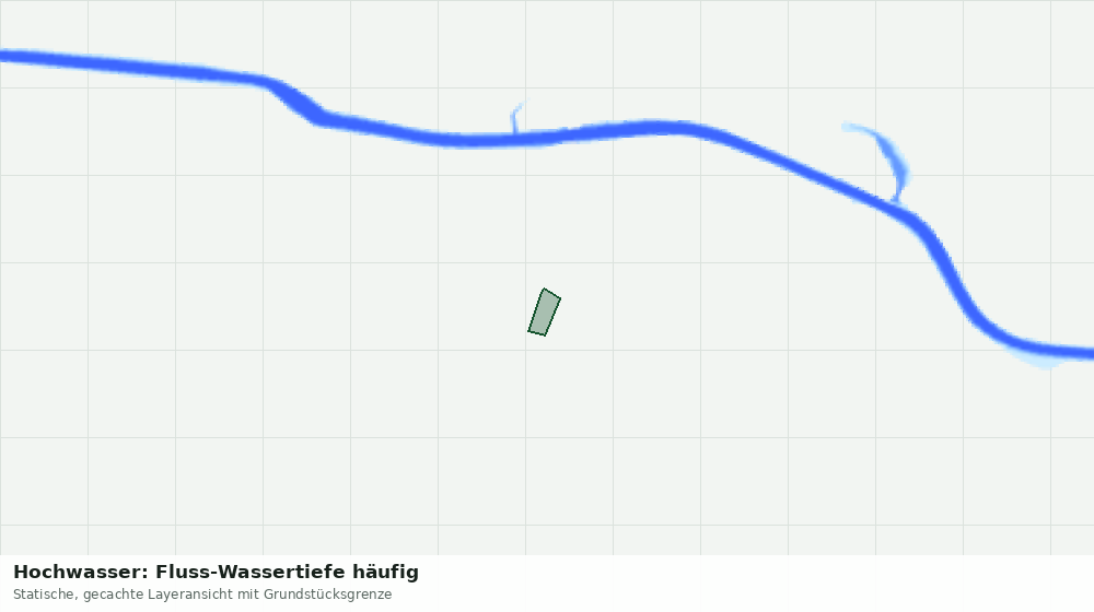 Statische Kartenansicht: Hochwasser: Fluss-Wassertiefe häufig