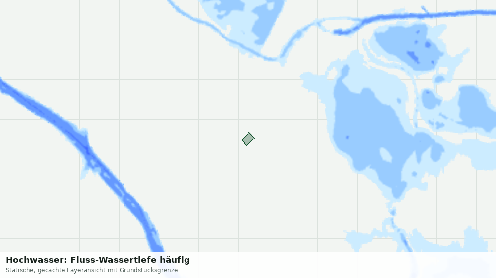 Statische Kartenansicht: Hochwasser: Fluss-Wassertiefe häufig