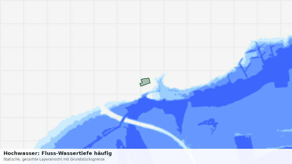 Statische Kartenansicht: Hochwasser: Fluss-Wassertiefe häufig