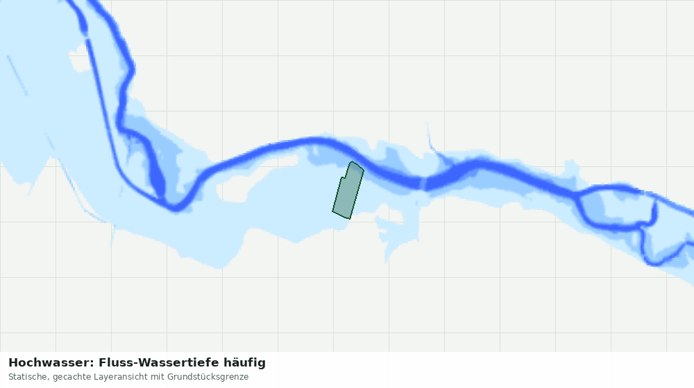Statische Kartenansicht: Hochwasser: Fluss-Wassertiefe häufig