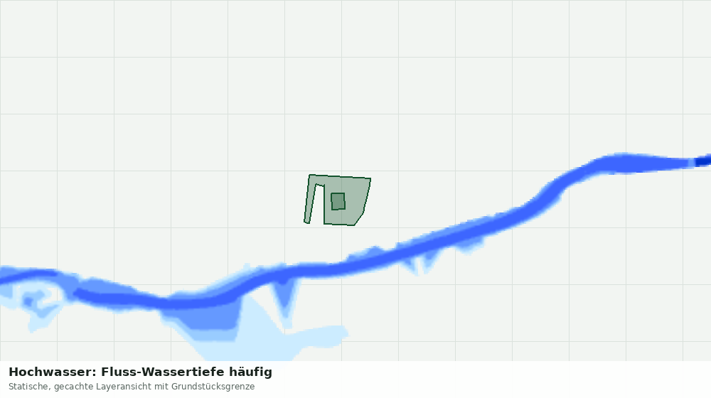 Statische Kartenansicht: Hochwasser: Fluss-Wassertiefe häufig