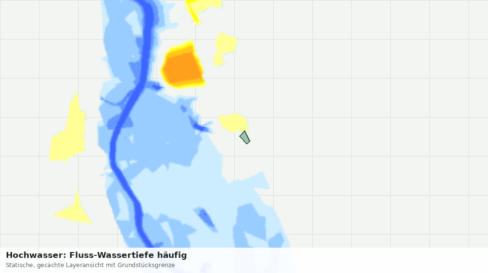 Statische Kartenansicht: Hochwasser: Fluss-Wassertiefe häufig