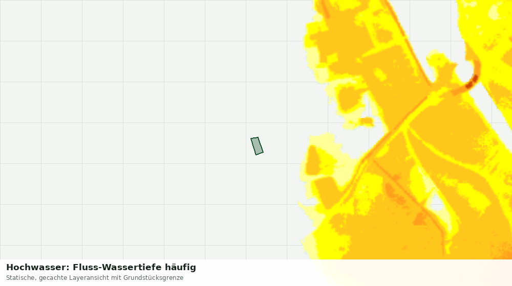 Statische Kartenansicht: Hochwasser: Fluss-Wassertiefe häufig