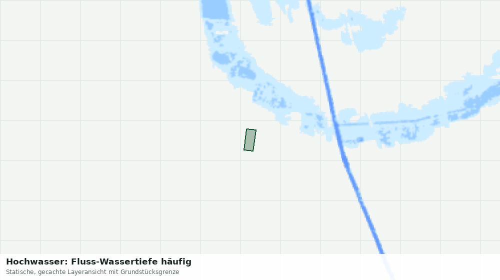 Statische Kartenansicht: Hochwasser: Fluss-Wassertiefe häufig