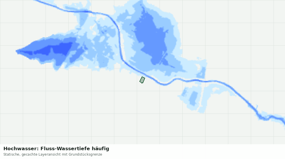 Statische Kartenansicht: Hochwasser: Fluss-Wassertiefe häufig