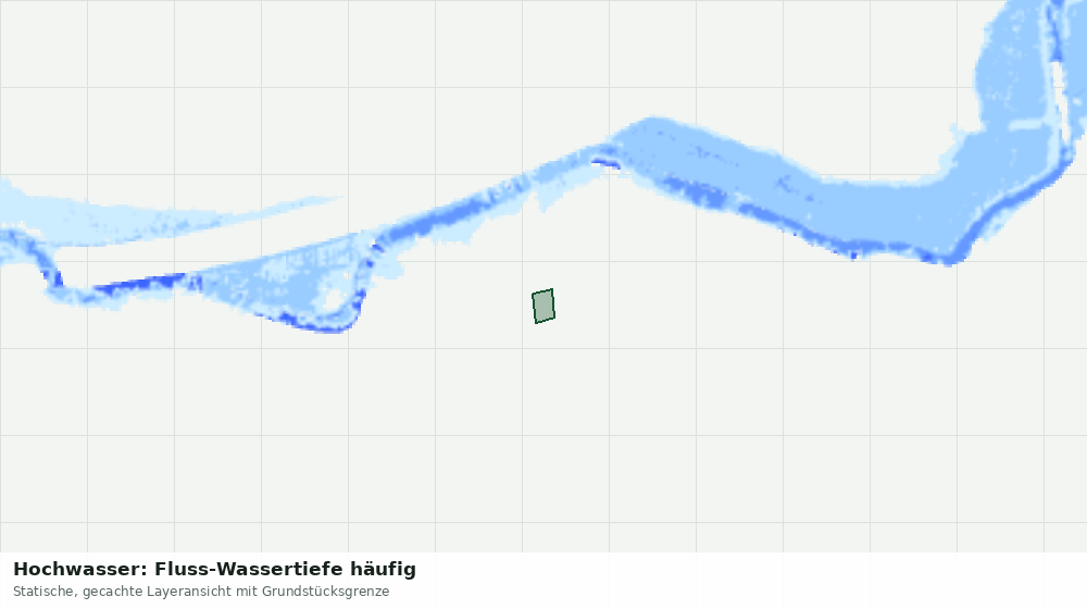 Statische Kartenansicht: Hochwasser: Fluss-Wassertiefe häufig