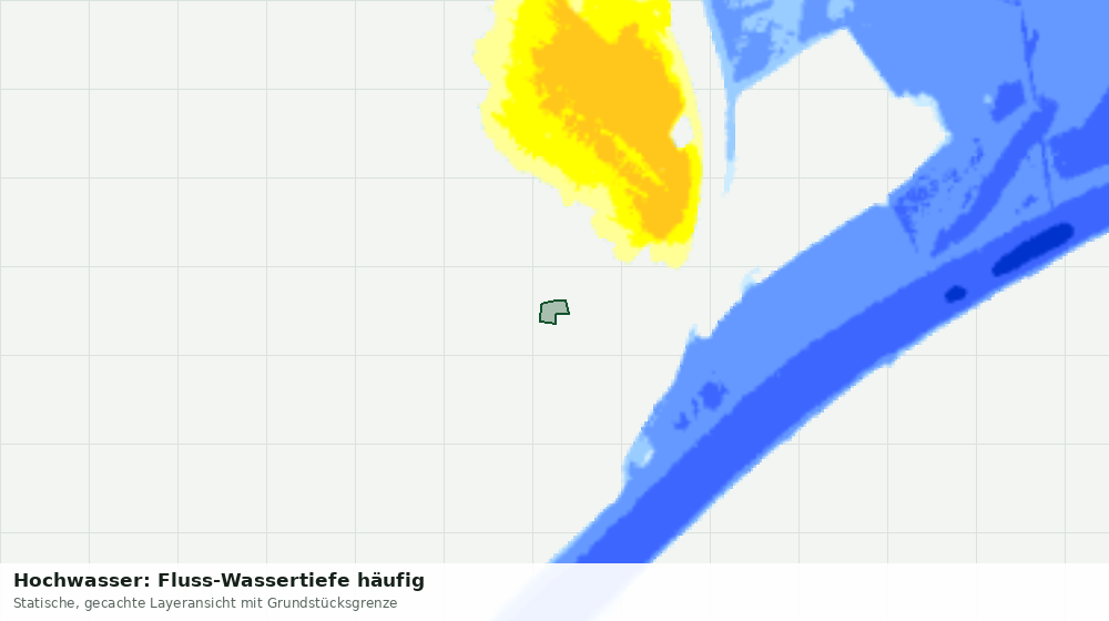 Statische Kartenansicht: Hochwasser: Fluss-Wassertiefe häufig