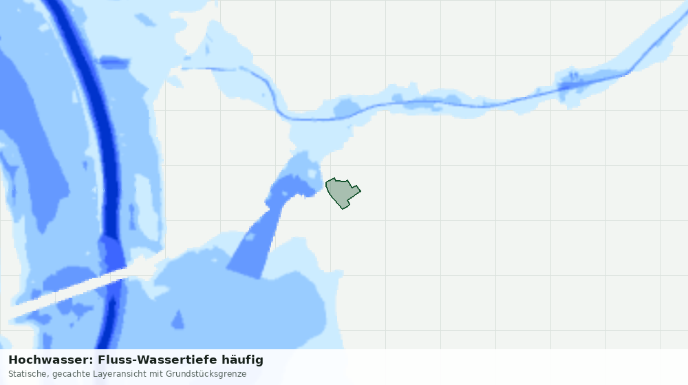 Statische Kartenansicht: Hochwasser: Fluss-Wassertiefe häufig