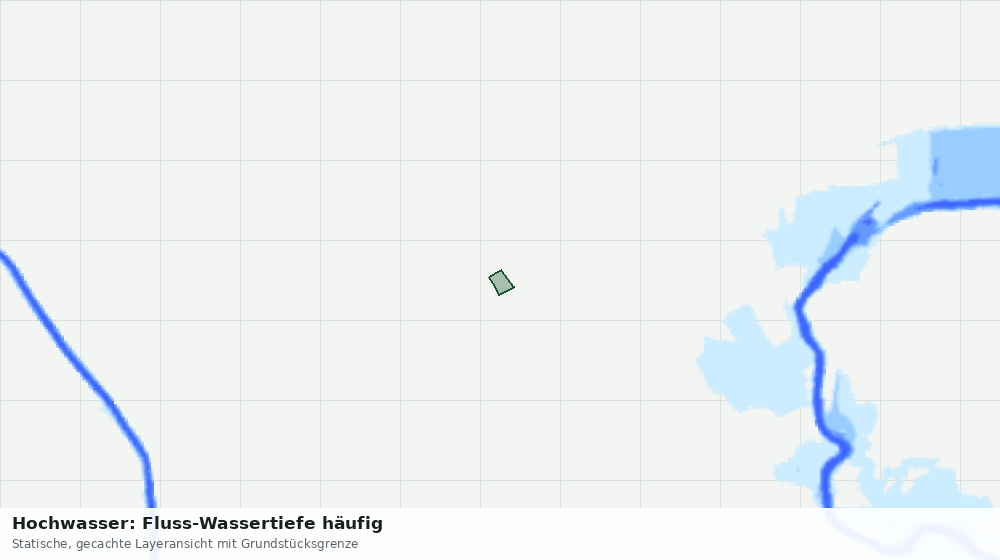 Statische Kartenansicht: Hochwasser: Fluss-Wassertiefe häufig