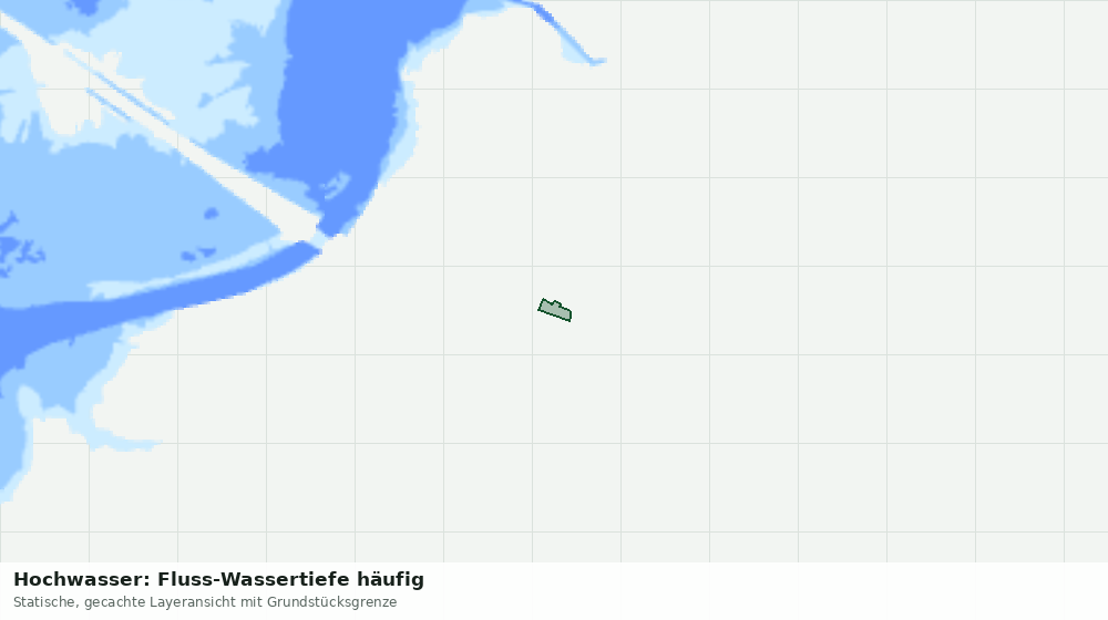 Statische Kartenansicht: Hochwasser: Fluss-Wassertiefe häufig