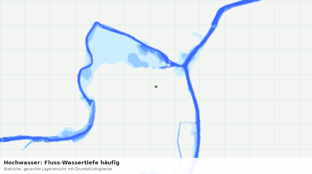 Statische Kartenansicht: Hochwasser: Fluss-Wassertiefe häufig