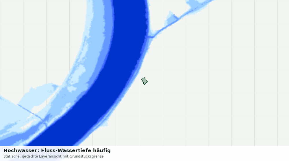 Statische Kartenansicht: Hochwasser: Fluss-Wassertiefe häufig
