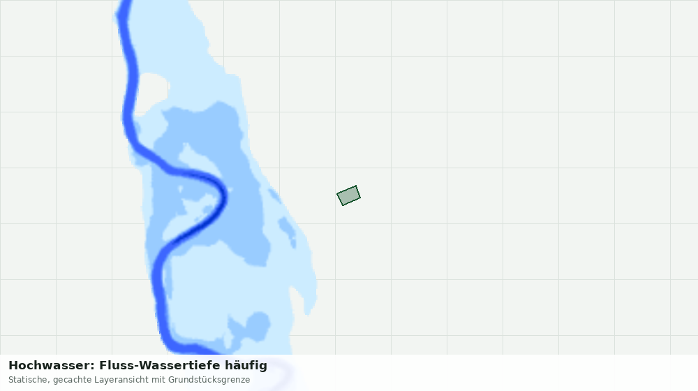 Statische Kartenansicht: Hochwasser: Fluss-Wassertiefe häufig