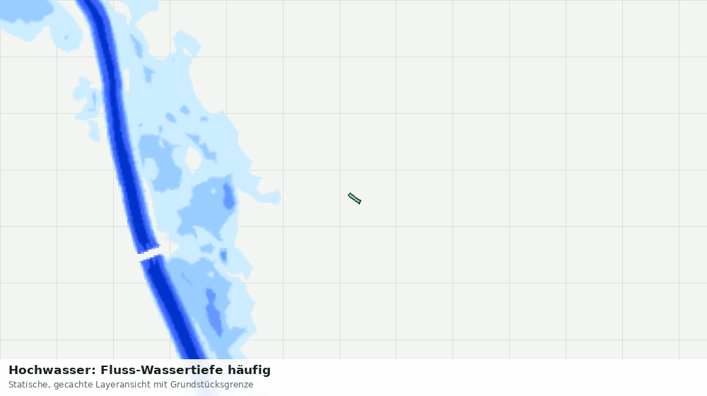 Statische Kartenansicht: Hochwasser: Fluss-Wassertiefe häufig
