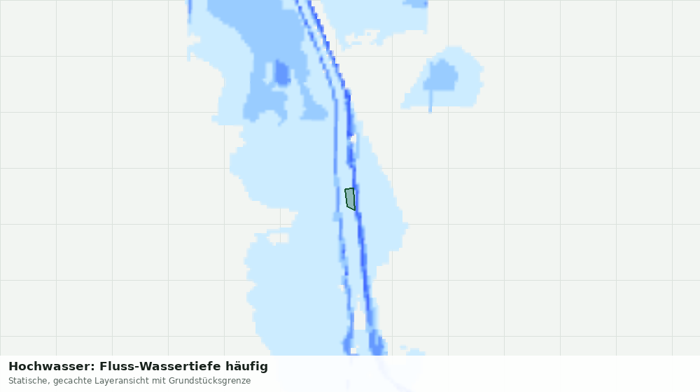 Statische Kartenansicht: Hochwasser: Fluss-Wassertiefe häufig