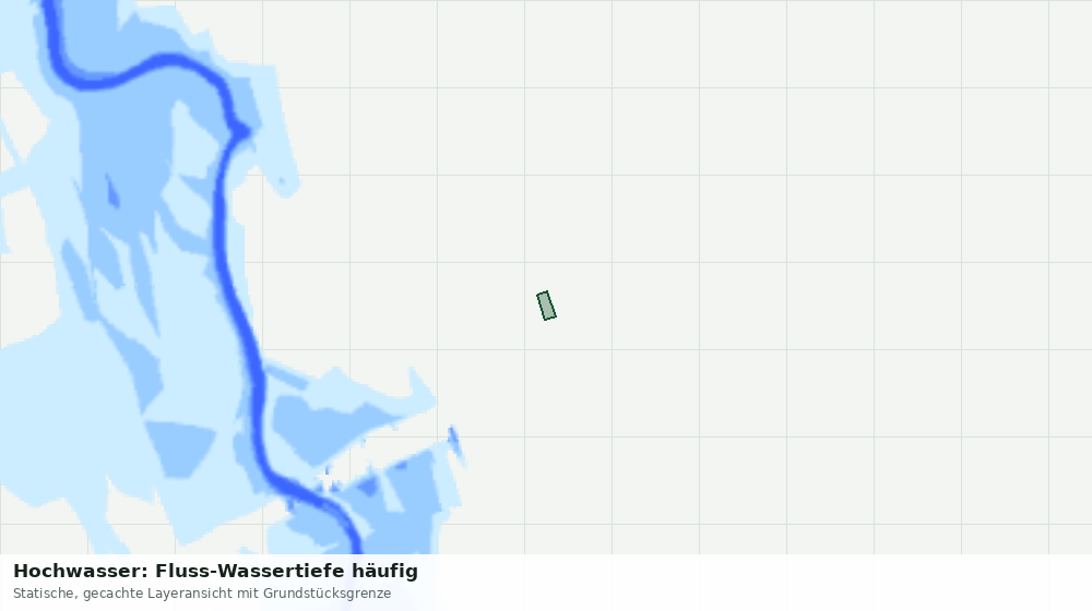 Statische Kartenansicht: Hochwasser: Fluss-Wassertiefe häufig