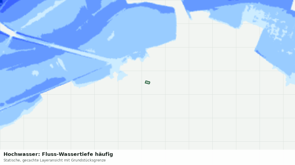 Statische Kartenansicht: Hochwasser: Fluss-Wassertiefe häufig