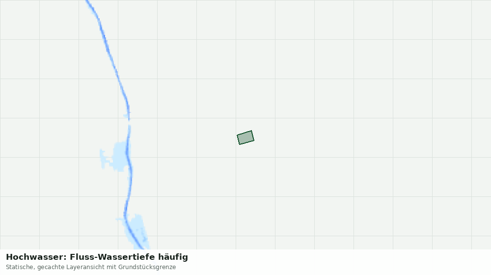 Statische Kartenansicht: Hochwasser: Fluss-Wassertiefe häufig