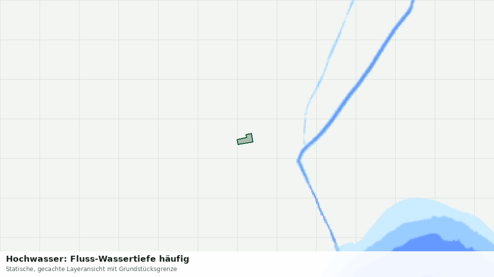 Statische Kartenansicht: Hochwasser: Fluss-Wassertiefe häufig