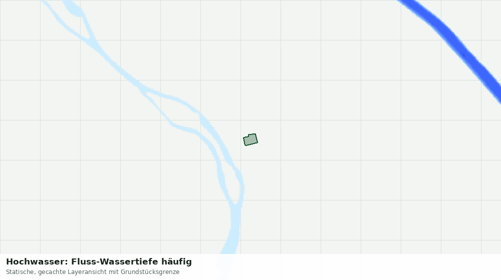 Statische Kartenansicht: Hochwasser: Fluss-Wassertiefe häufig